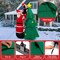Costway 6 FT Inflatable Christmas Tree & Santa Claus w/ LEDs & Air Blower